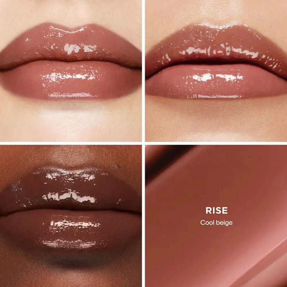 Solid Lip Gloss Mirror Lipstick Glaze Long Lasting Moisturizing Daily Beauty Makeup Refreshing Hot Pick Daily Lip Care Nourish