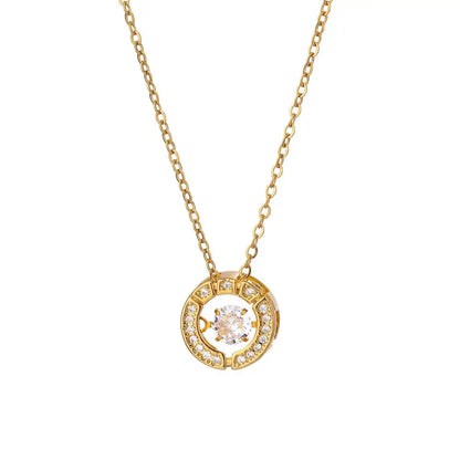 TOHM Classic Fashion Stainless Steel Choker Necklace Zircon Chain For Couple Jewelry Gifts Dropshipping Wholesale