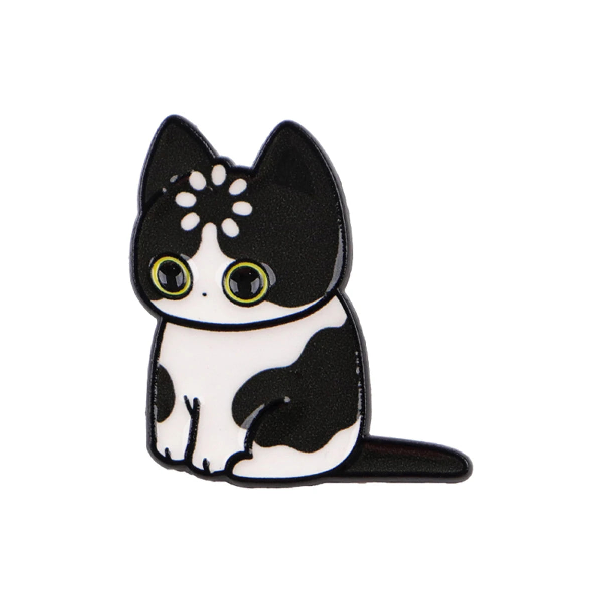 "Loading" Black Cat Enamel Pin Cute Brooch Pines Lapel Pins Badge on Backpack Clothing Accessories Animal Jewelry Friends Gifts