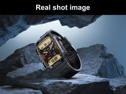 2026 AI Głos Mężczyźni Smartwatch Wojskowy Monitor Zdrowia Bezprzewodowe Połączenia Fitness Wodoodporny Sportowy Smartwatch dla Telefonów z iOS i Androidem