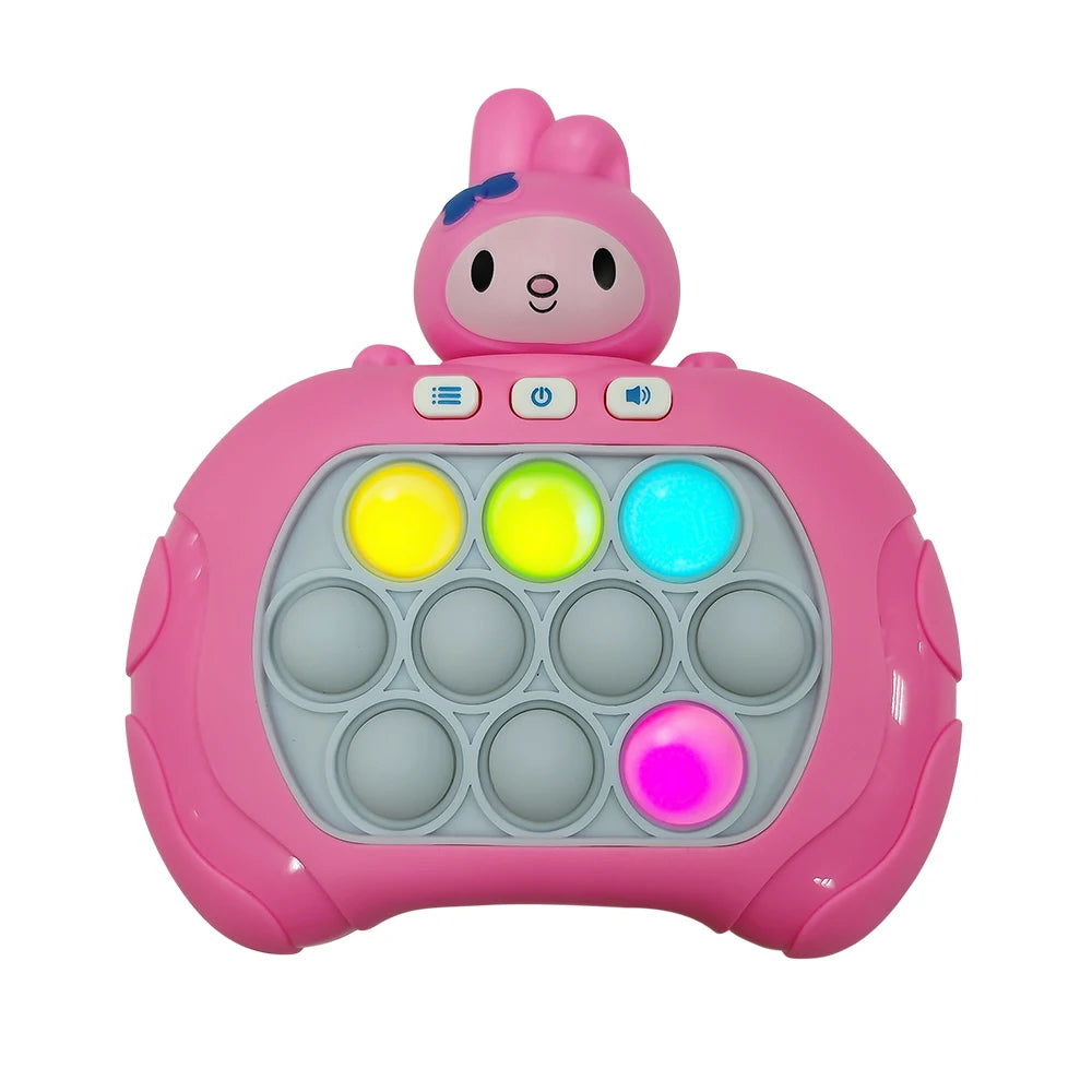 New Sanrio Kuromi Quick Push Game Pop Up Fidget Bubble Electronic Pop it Pro Game Lightweight Anti-Stress Toy Adult Gift
