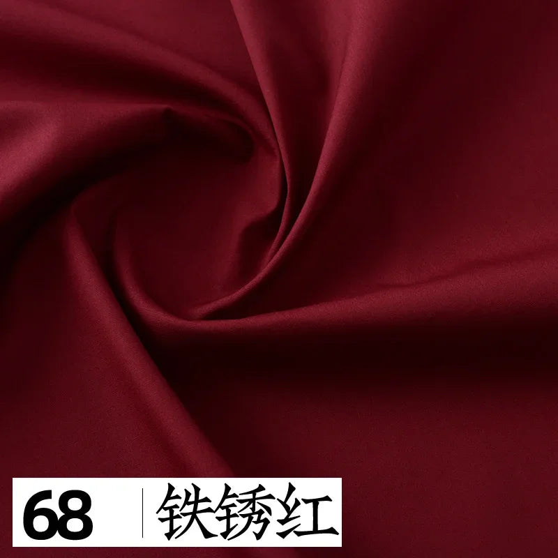 145x50cm Solid Color Pure Cotton Poplin Clothing Fabric DIY Handmade Clothes for Girls, Plain Color Antique Skirt Cotton Cloth