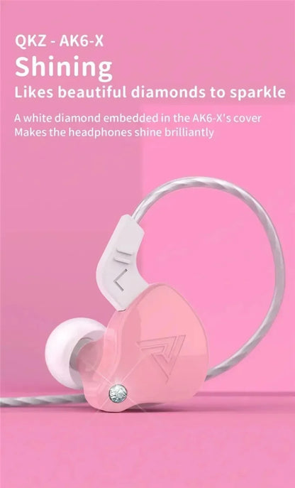 QKZ CK5 FiLe Wired Earphone Professional Gaming And Sports Noise Cancelling Headphones with Microphone HiFi Music Earphone