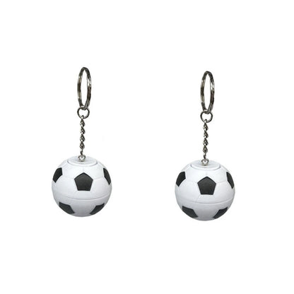 9Pcs Creative Soccer Keychains Stress Relief Stress Ball Rotate Football Shaped Pendant for Sports Bag Carnival Party Favors