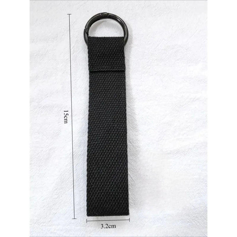 Custom LOGO Keychain Blank Canvas Strap Lanyard Backpack Floating Weave Pendant Personalize  Print Name Webbing Wholesale