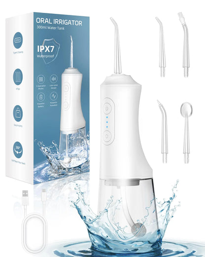 Water Dental Waterpick Irrigator Ipx7 Waterproof Irrigation Mouthwash Machine Oral Floss Flosser Irigator For Teeth Cleaner