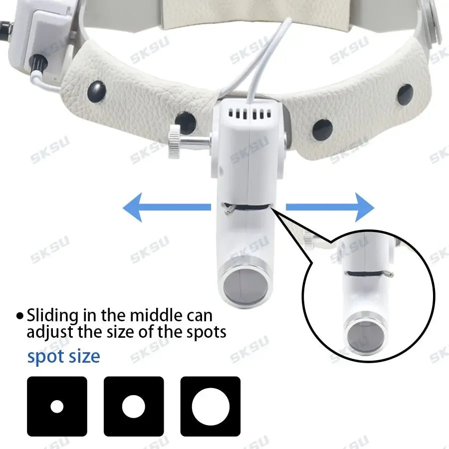 Lampa czołowa dentystyczna LED 5W do lup stomatologicznych, lamp operacyjnych, medycznych lamp chirurgicznych dla dentystów