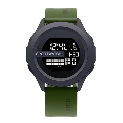YIKAZE Men Sport LED Watches Top Brand Men Digital Clock Multi-Functional Rubber Man Fitnes Athlete Timekeeping Electronic Watch