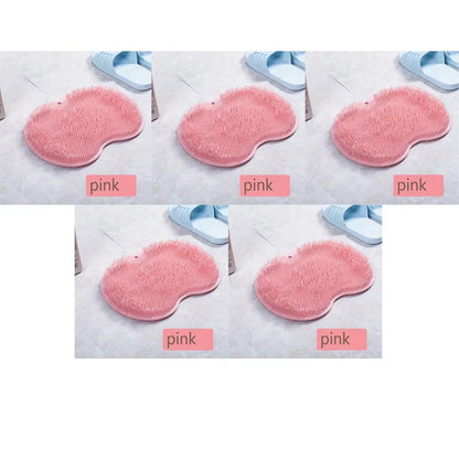 1-6Pcs Exfoliating Foot Brush And Back Scrubber Anti-Slip Suction Cup - Deep Cleansing And Exfoliating Tool For Body Dirt