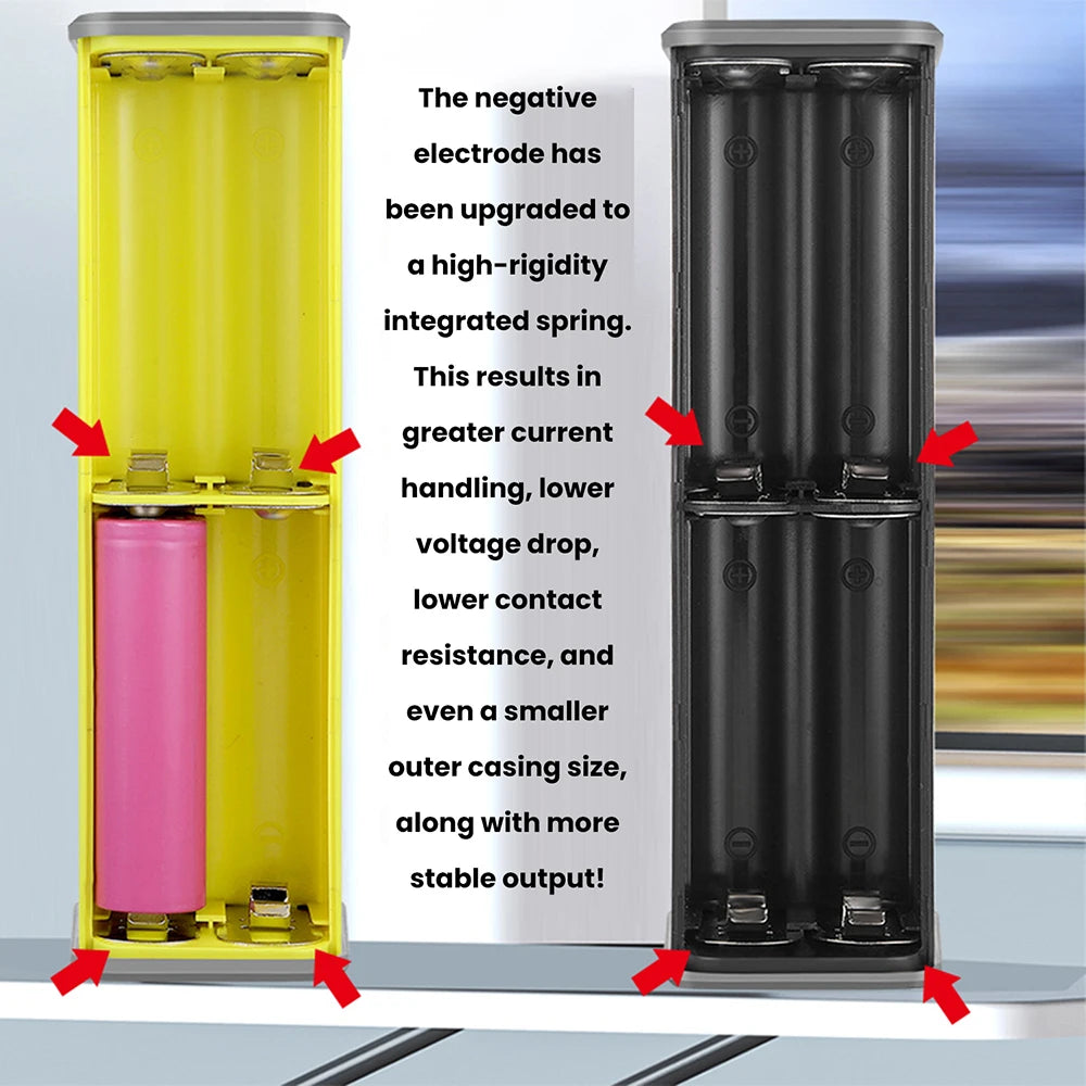 PD65W 45W Super Fast Charging DIY Power Bank Case Weld-Free 8-Cell 18650 Battery Storage Box Daul USB Type C Output