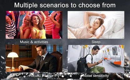 Ear Plugs for Sleeping Noise Cancelling EarPlugs for Noise Reduction Perfect for Focus and Relaxation/Work, Travel, Airplane