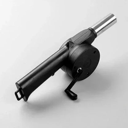 BBQ Fan Air Blower Fast Fire Starter Portable Manual Hand Crank for Outdoor Picnic Camping Cooking Barbecue Charcoal Grills Stov