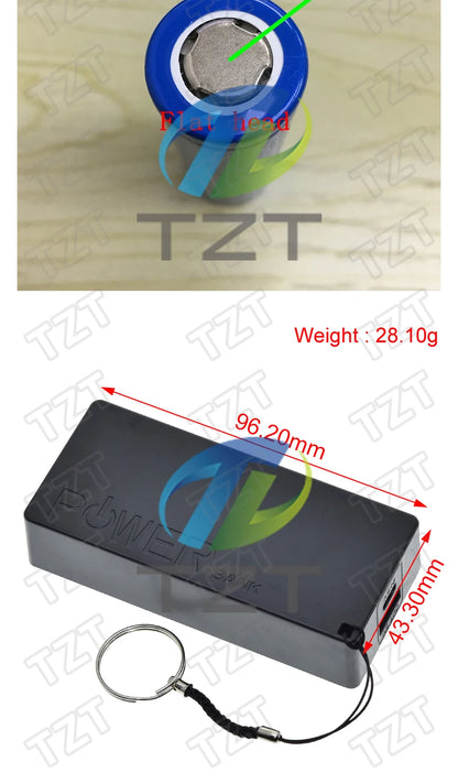 2X 18650 USB Power Bank Battery Charger Case DIY Box For iPhone For Smart Phone MP3 Electronic Mobile Charging QIY25 D3S