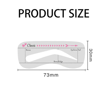 10-50Pcs Card Eyebrow Stencil Reusable Eyebrow Stencil Eye Brow Drawing Guide Beauty Tool Stickers Styling Shaping Template Card