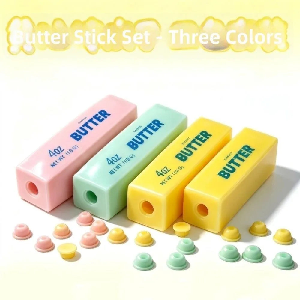14cm DIY Empty Ball Skin Creative Soft TPR Butter Stick Ball Skin Non-Toxic Stress Relief DIY Squeeze Toy Adults Beginners