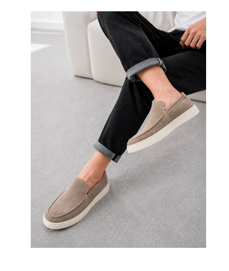 Summer Men's Casual Shoes Comfortable Platform Designer Loafers For Men Moccasins Breathable Slip-on Shoes Man Flat Office Shoes