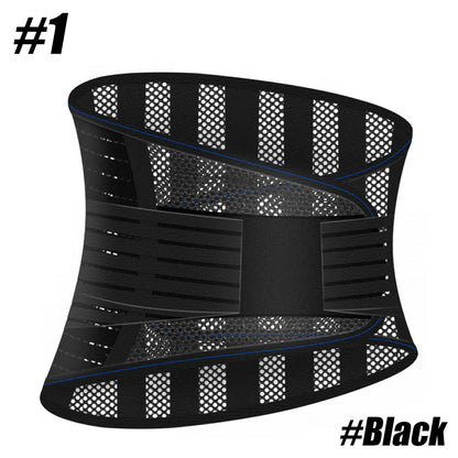 Adjustable Compression Back Support Waist Belt, Breathable Lumbar Brace for Sedentary Office, Handling Labor & Strength Training