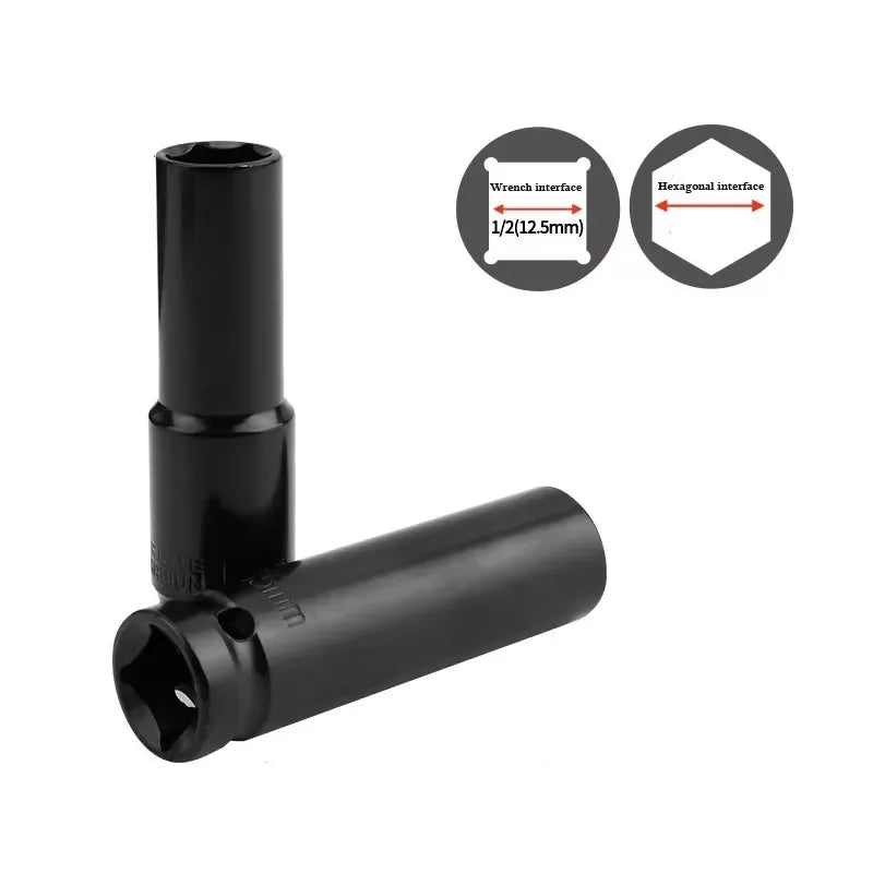 10pcs 1/2 Drive Metric Impact Socket Set Universal Deep Socket Wrench for Air Pneumatic Repair Tools
