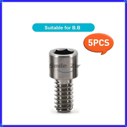5PCS Dental Bridge Ti Screws  M1.4 Osstem Regular Mini Multi Unit Screw Adin Dentium ITI Anthogyr Dental Implant MUA Screws