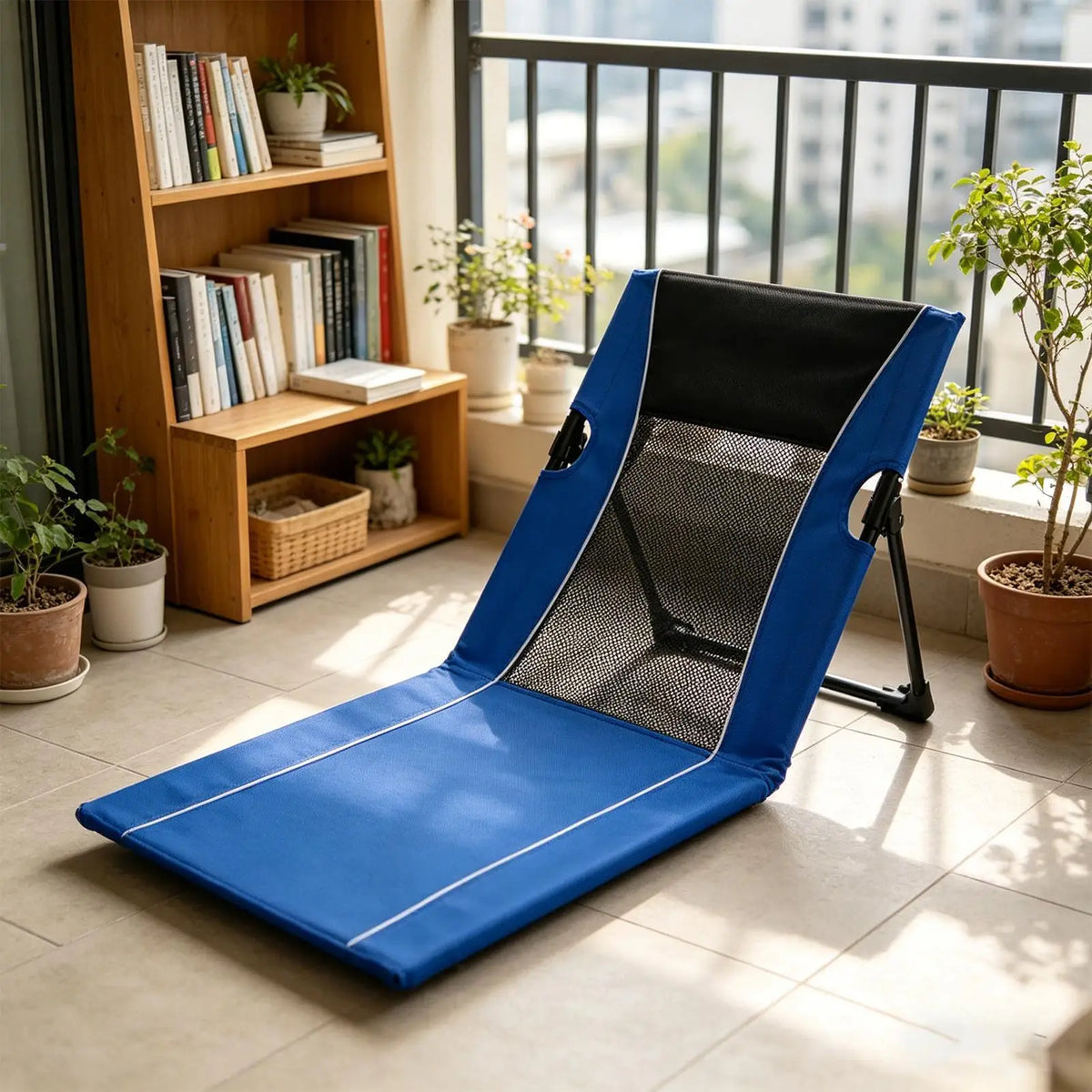 Low Beach Chair Foldable Poolside Lounge Seat with Carry Bag Lounge Chairs for Poolside for Tanning Traveling Camping Picnic