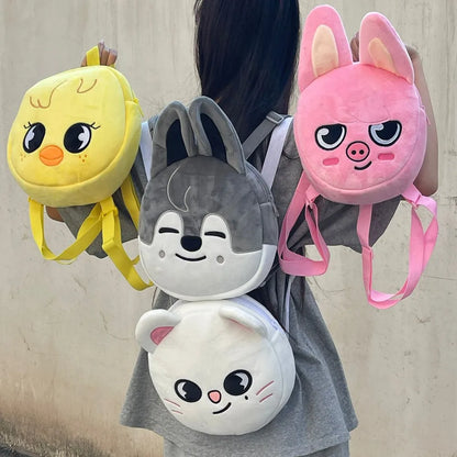 300style 10/22cm Skzoo Plush Bag Toy Kawaii Stray Wolf Plush Cartoon Stuffed Animal Doll Kawaii Toy Room Decor Children Gift