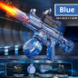 Electric Water Gun Simulation Shooting Water Gun with Recoil Flash Function Summer Outdoor Beach Game Toys Children Adults Gifts