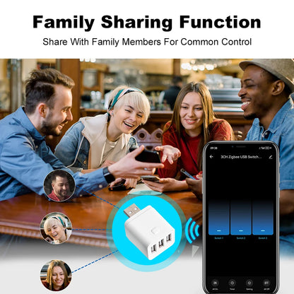 Smart Zigbee Micro USB Adaptor 5V WiFi USB Power Adaptor Smart Timing Charge Plug Works With Alexa Google Assistant Smart Life