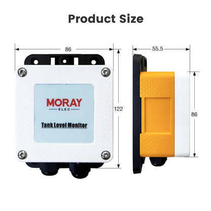 5M ME202RSP Solar Panel Tuya Mobile App Submersible LED Temperature Display Alarm Indicator RemoteTank Liquid Level Sensor