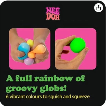 Needoh New Rainbow Teenie Stress Ball Fidget Stress Relief Blind Box Surprises Anti-stress Sensory Squeeze Party Squishy Toys