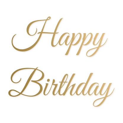 2lines/1Set Custom Birthday Party Backdrop Vinyl Stickers Waterproof Personalized Name Quote DIY Wall Mirror Decals Universal