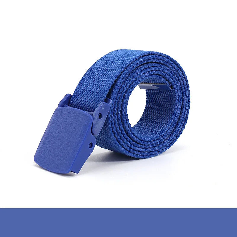 Colorful Canvas Tactical Belt Unisex Fashion Casual Luxury Trend Jeans Accessories Youth Nylon Girdle Cute Kids Hunting Belt