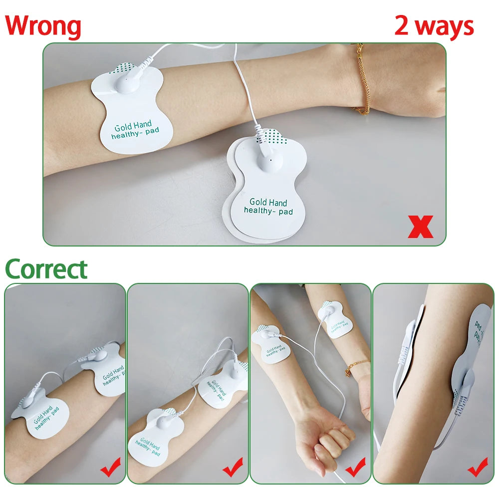 Electric Tens Unit Massager Muscle Digital Massage Electric Body LCD Display Machine Meridian Physiotherapy Digital Massage Tool