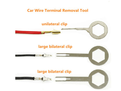 Terminal Removal Tool Kit 21Pcs Electrical Connector Pin Removal Tool Terminal Ejector Kit Depinning Tool for Automotive Car