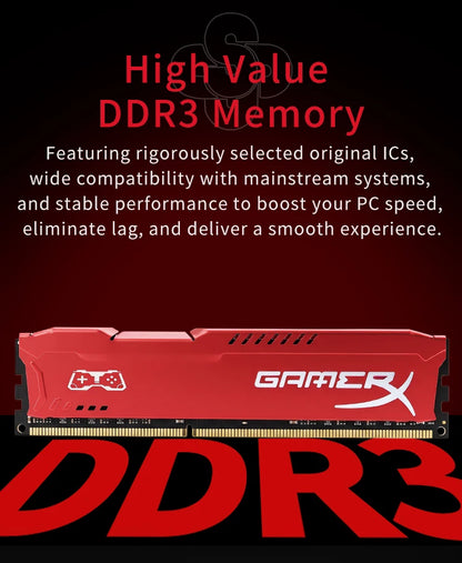 SOYO 8GB DDR3 1600MHZ memoria ram 240-Pin 1.5V for Desktop PC Memory RAM no ECC black white red intel AMD 64BIT
