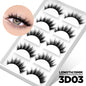 Lasvirey Cat Eye Lashes Manga Lashes Styles 3D Faux Mink Lashes Soft Cross Wispy Natural Winged End Eye Elongated Eyelash Makeup