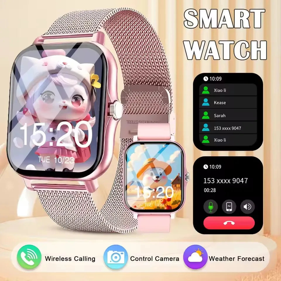 2026 New Smart Watch for Men Women Gift 1.83-inch Full Touch Screen Sports Fitness Watch Bluetooth Call Digital Smartwatch HW12