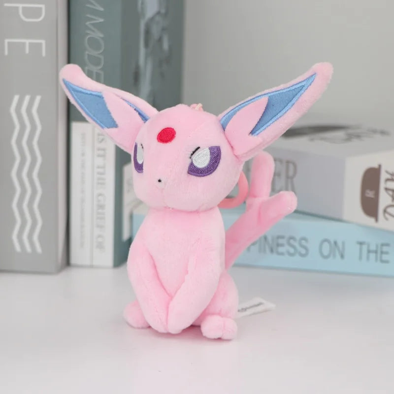 Pokemon Plush Keychain Anime Jigglypuff Gengar Sprigatito Urchin Mimikyu Sylveon Mew Umbreon Rowlet Stuffed Plushies Toys Gifts