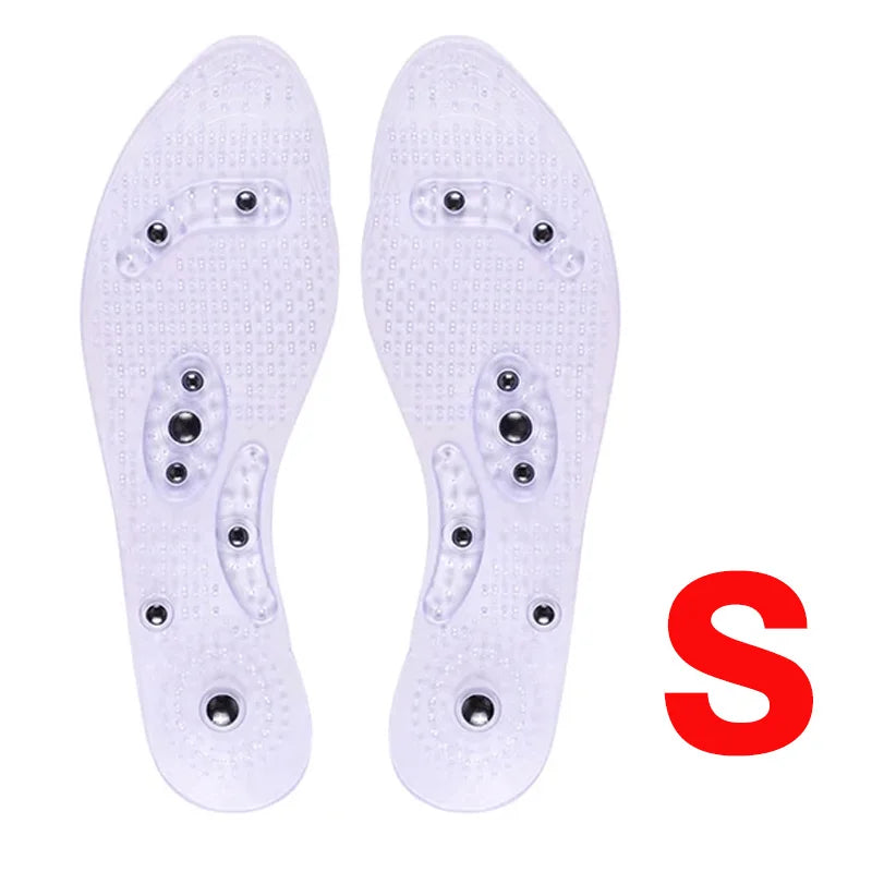 Magnetic Therapy Plantar Massage Insoles Acupuncture Points Shoes Pad Feet Arch Massager Stimulate Health Care Foot Massager