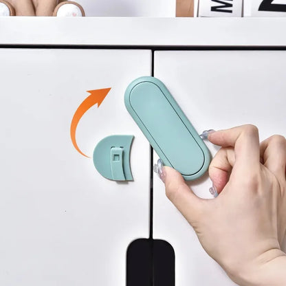1/3/5/10Pcs Children's Drawer Safety Latch Cabinet Door Protection Baby Anti Pinch Hand Invisible Lock Opposite Wardrobe Lock