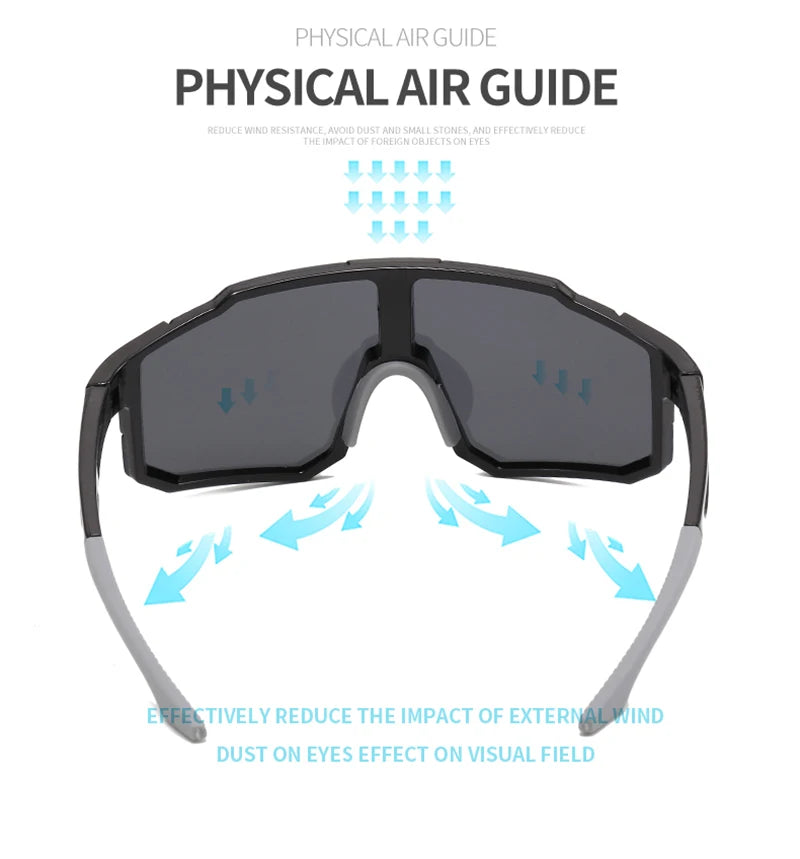BUCKLOS Cycling Glasses Bike Goggle Outdoor Sport UV Protection Eyeswear Sunglasses Basic/Polarized Bicycle Glasses for Road MTB