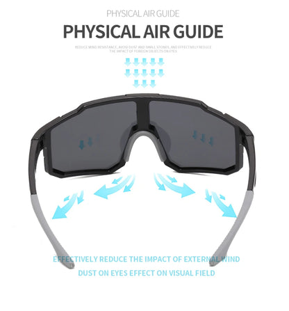 BUCKLOS Cycling Glasses Bike Goggle Outdoor Sport UV Protection Eyeswear Sunglasses Basic/Polarized Bicycle Glasses for Road MTB