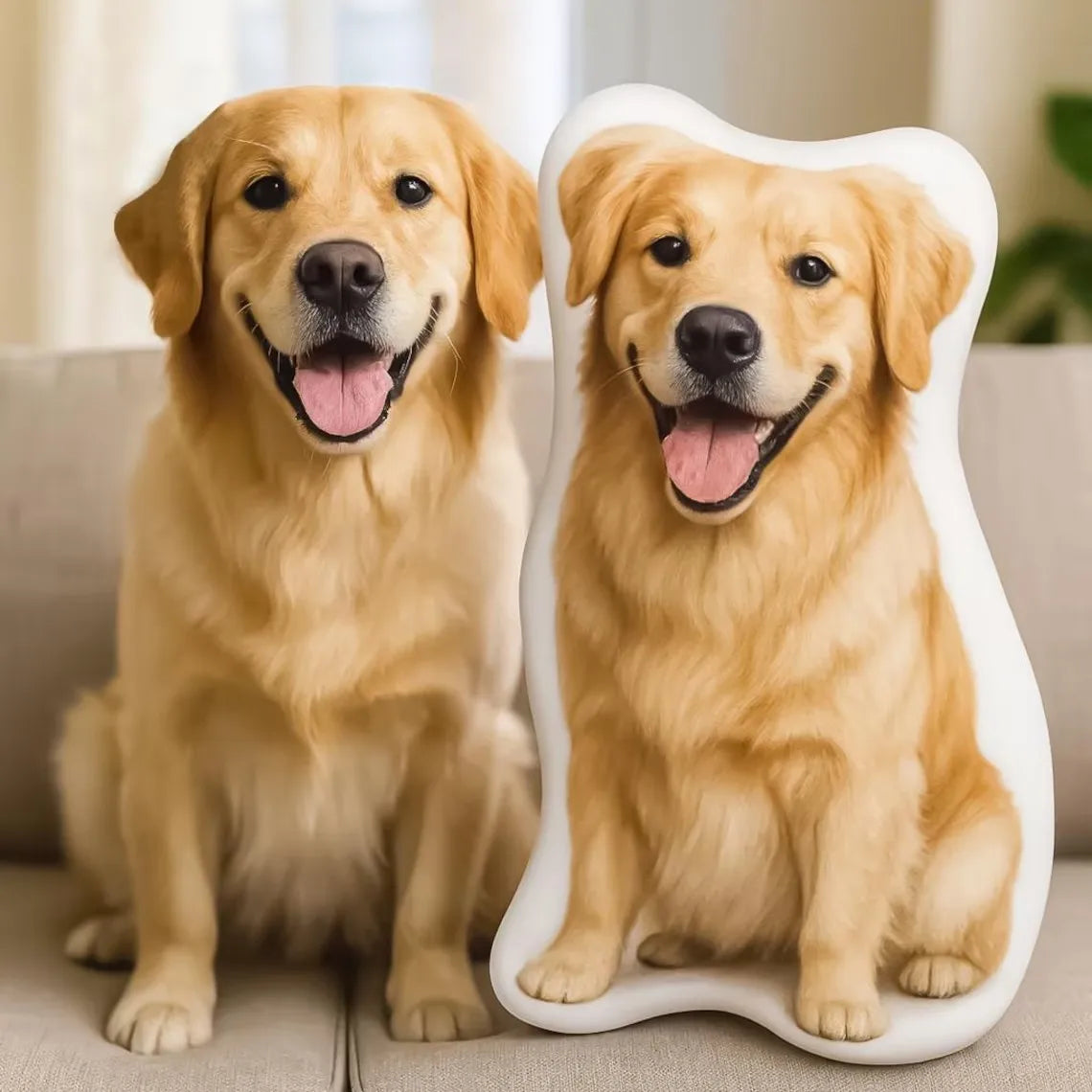 Customizable and fun giant avatar photo pillows, personalized pet polypropylene plush pillows and cushions, unique gifts
