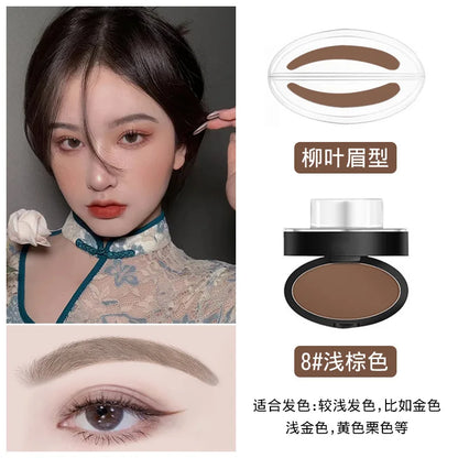 Makeup Tool Coloring Perfect Shape Quick Make Up Eyebrow Powder Palette Brow Stamps Eyebrow Powder Stamp Eyebrow Seal Stamp