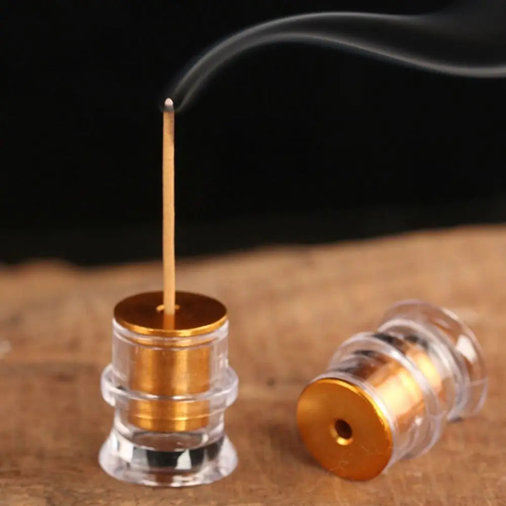 Portable Acrylic Incense Stick Tube Transparent with Detachable Airtight Lid Incense Holder Joss Stick Storage Tube