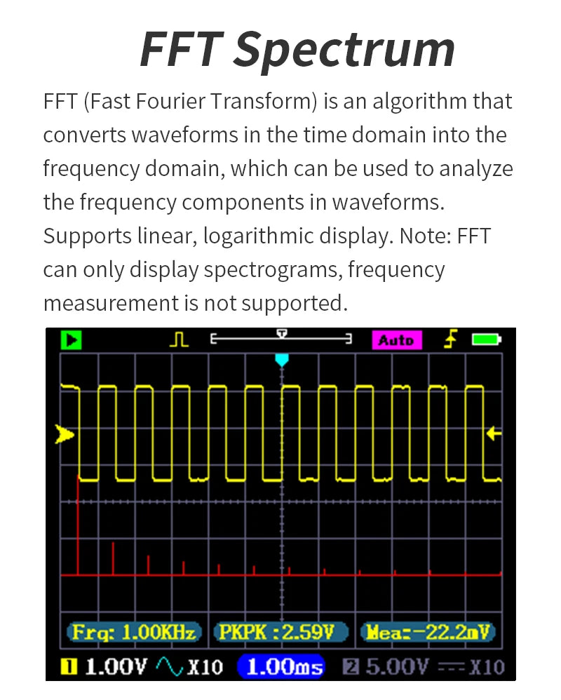 ZEEWEII DSO3D12 3.2 Inch Desktop Digital Oscilloscope 120M Bandwidth Dual Channel Multimeter and Signal generator 3 in 1