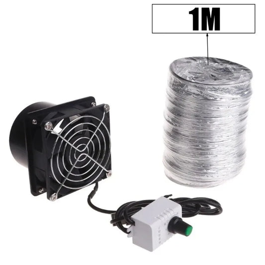 USB Adjustable Speed Solder Smoke Absorber ESD Fume Extractor Fan Pipe Duct Exhuast Fan With Pipe Tub Ventilation Fan