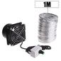 USB Adjustable Speed Solder Smoke Absorber ESD Fume Extractor Fan Pipe Duct Exhuast Fan With Pipe Tub Ventilation Fan