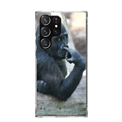 Monkey Memes Phone Case For Samsung Galaxy S26 S25 Edge S24 S23 FE S22 Ultra S21 Plus S20 + Fundas Cover Coque Galaxy S25 S24 S2