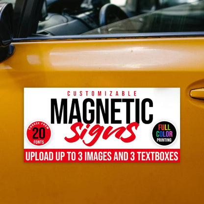 Custom Magnetic Vehicle Signs and Personalized Car Magnets—Perfect for Commercial Use—Including Vibrant, Full-Color Truck Magnet