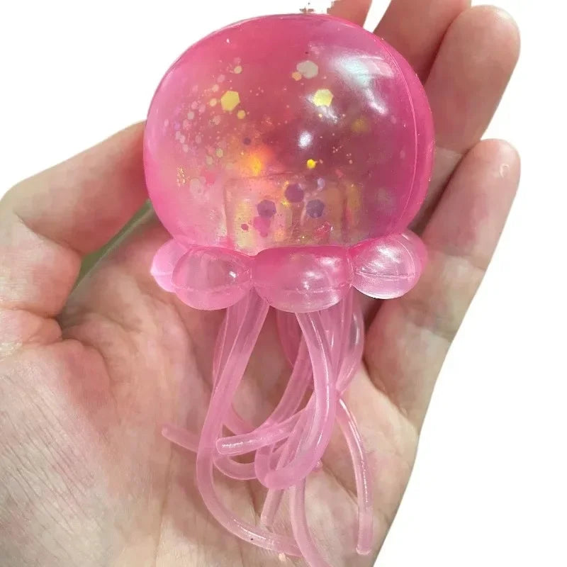 Cute Kawaii Jellyfish Squishy Toy Super Soft Colors Maltose Modeling Stress Relief Relax Fun Gift for Friends